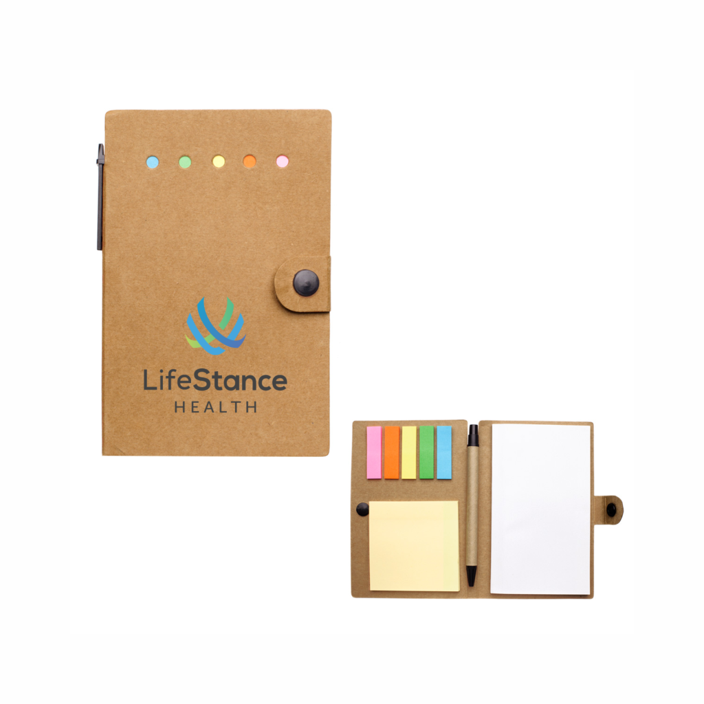 LifeStance Small Snap Notebook w/Desk Essentials